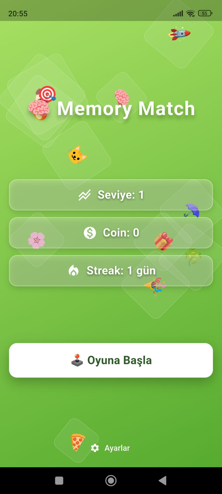 Memory Match - Hafıza Kartı Oyunu